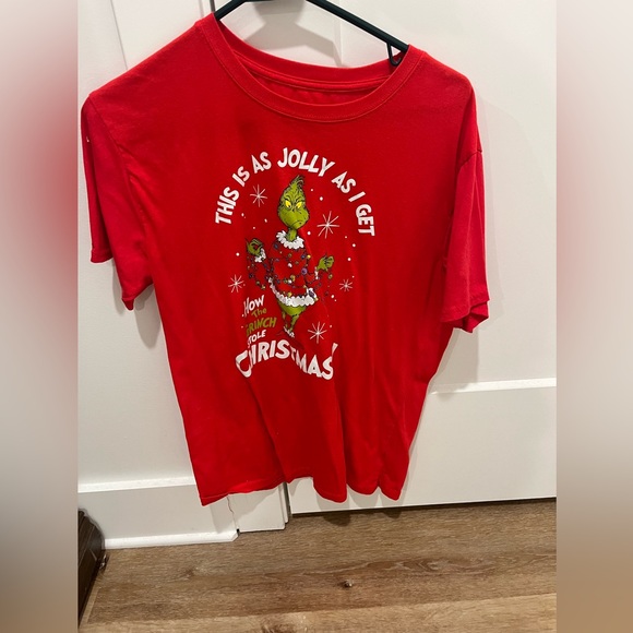 Red Grinch Christmas Tee - Short Sleeve - Picture 1 of 3